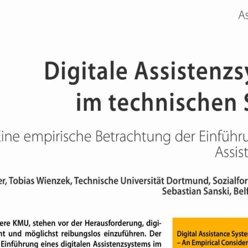 Digitale Assistenzsysteme im technischen Service