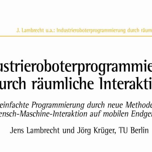 Spatial Programming of Industrial Robots