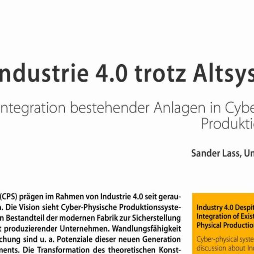 Industrie 4.0 trotz Altsystemen