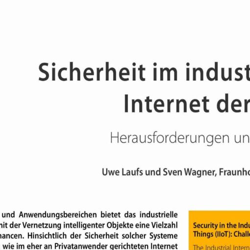 Security in the Industrial Internet of Things (IIoT): Challenges and Concepts