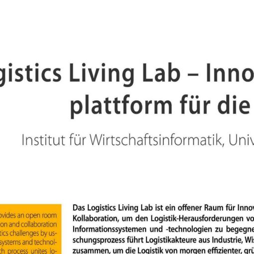 Logistics Living Lab - Innovationsplattform für die Logistik