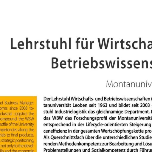 Lehrstuhl für Wirtschafts- und Betriebswissenschaften