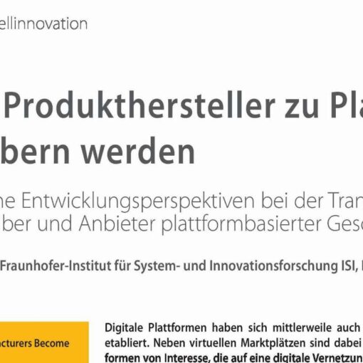 When Product Manufacturers Become Platform Providers