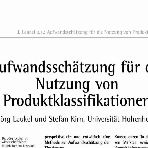 Method for Estimating Product Classification Costs in Firms