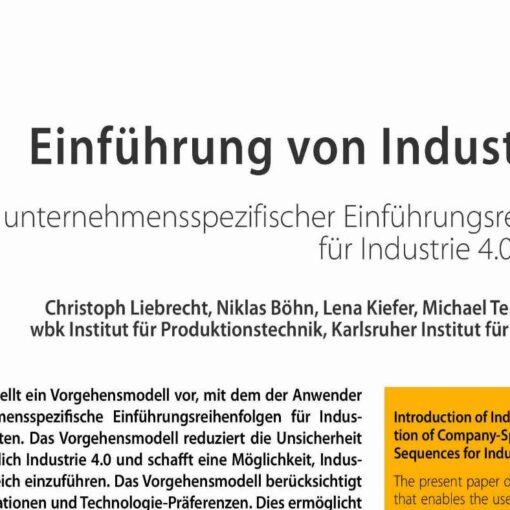 Einführung von Industrie 4.0