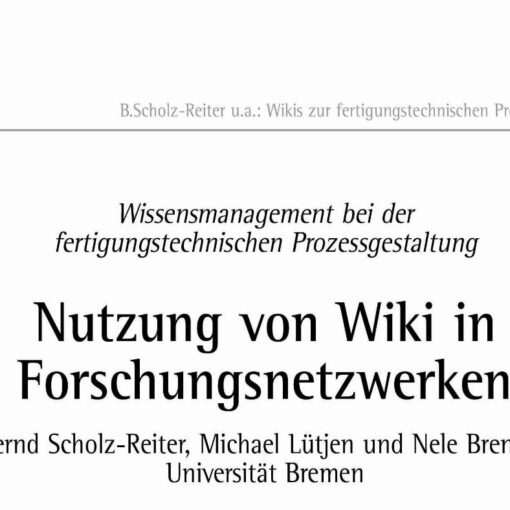 Knowledge Management in Design of Micro Production Manufacturing Process Chains