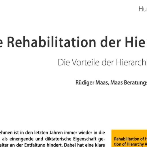 Die Rehabilitation der Hierarchie