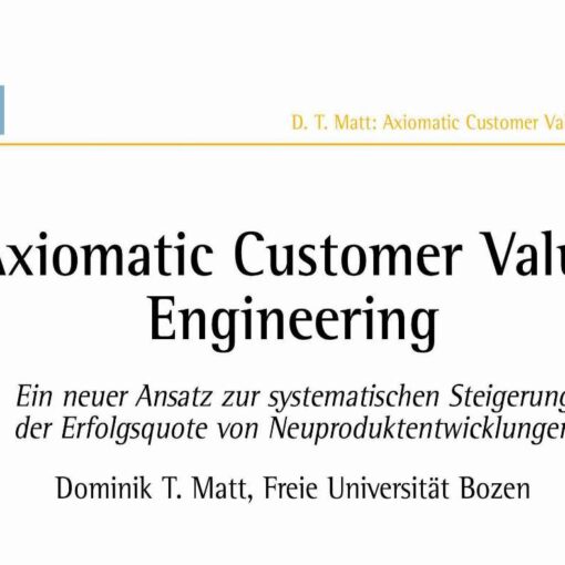 Axiomatic Customer Value Engineering