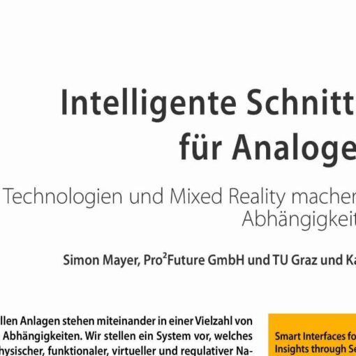Intelligente Schnittstellen für Analoge Dinge