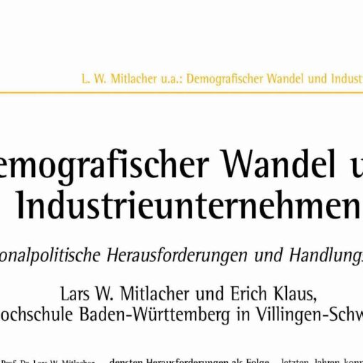 Demographic Change and Industrial Enterprise