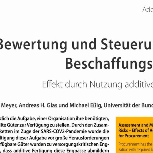 Bewertung und Steuerung von Beschaffungsrisiken