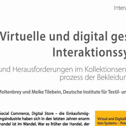 Virtuelle und digital gestützte Interaktionssysteme