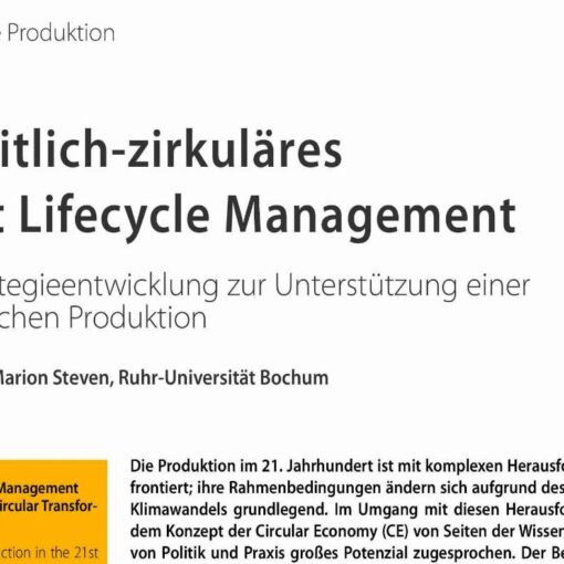 Ganzheitlich-zirkuläres Product Lifecycle Management