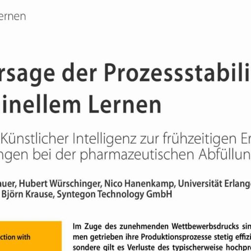 Process Stability Prediction with Machine Learning