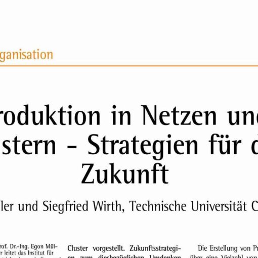 Production in Networks and Clusters