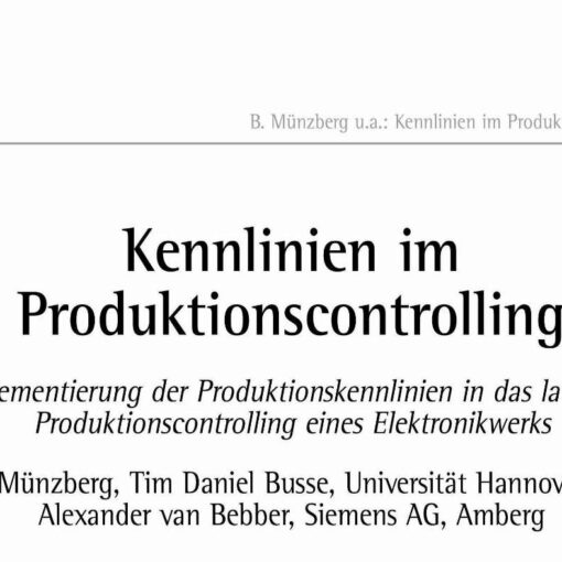 Implementing the Production Operating Curves into Production Controlling of an Electronics Manufacturing Plant