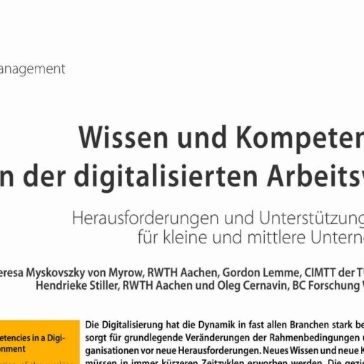 Knowledge and Competencies in a Digitalized Working Environment