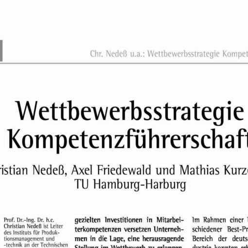 Competitive Strategy Competence Leadership