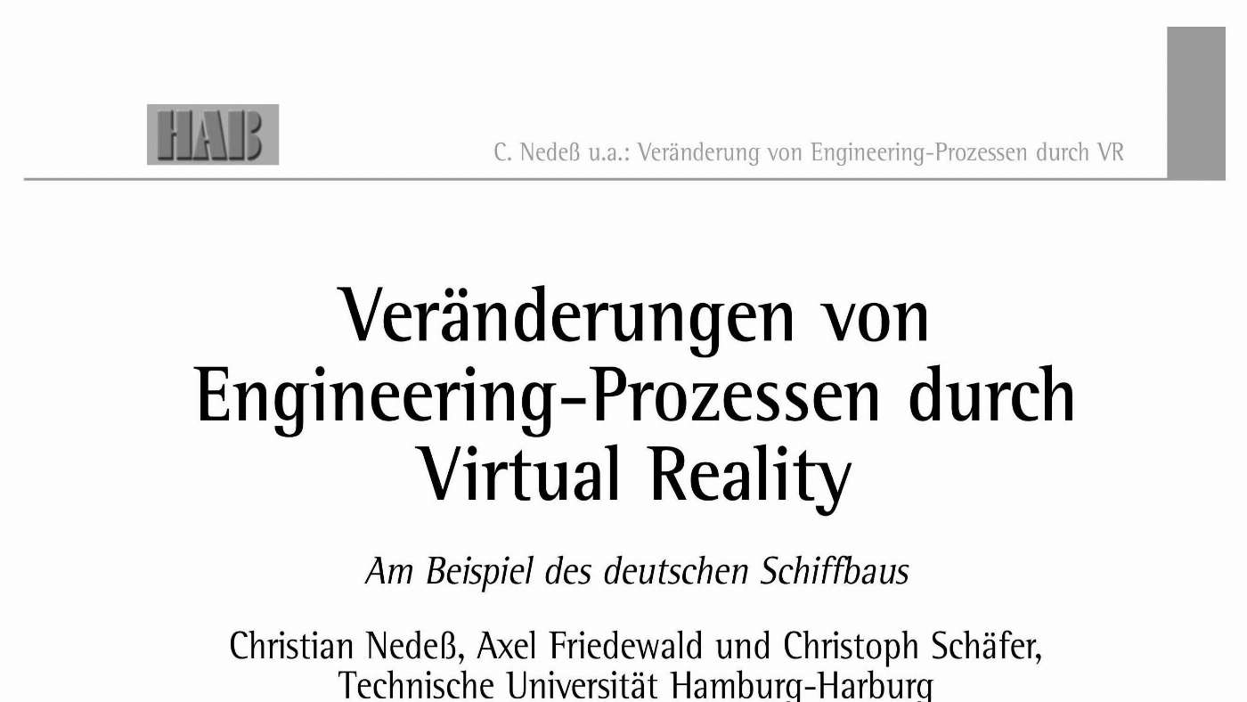 Impact of Virtual Reality Techchnology on Engineering Processes ...
