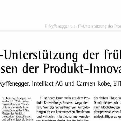 IT-Unterstützung der frühen Phasen der Produkt-Innovation