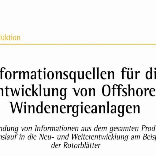 Information for the Development of Offshore Wind Turbines