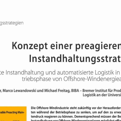 Methods and Tools to Enable Preacting Maintenance Measures