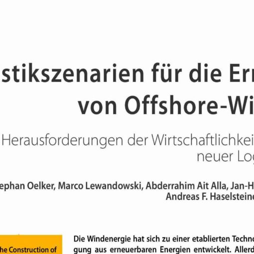 Logistics Scenarios for the Construction of Offshore Wind Parks