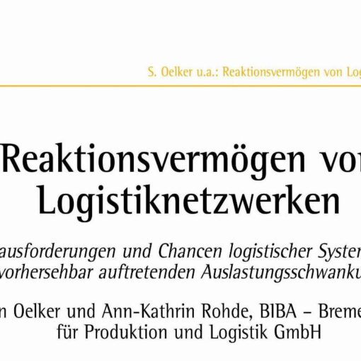 Reaktionsvermögen von Logistiknetzwerken