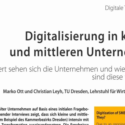 Digitalisierung in kleinen und mittleren Unternehmen