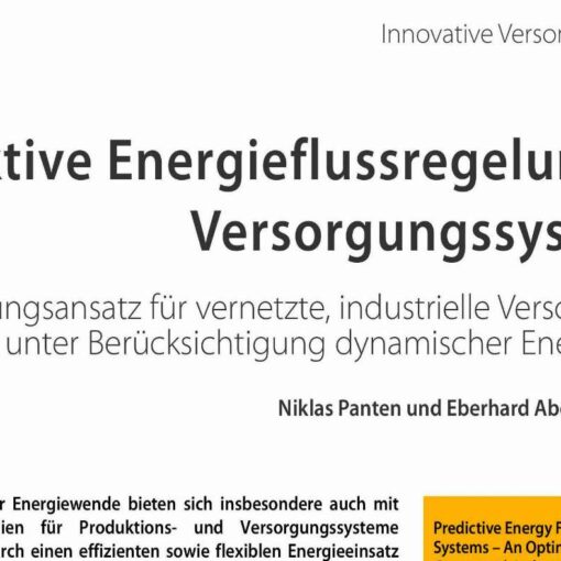 Predictive Energy Flow Control of Supply Systems