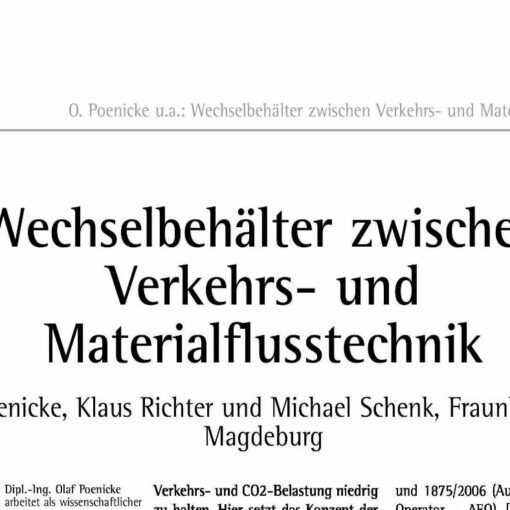 Interchangeable Containers between Transport and Material Handling Systems