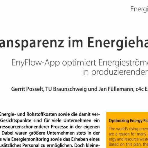 Optimizing Energy Flows the Smart Way