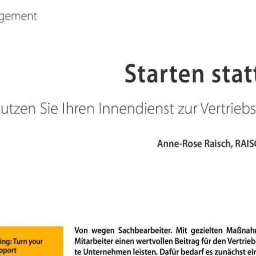 Starten statt Warten