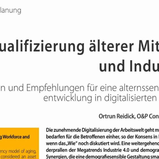 Qualification of the Aging Workforce and Smart Manufacturing