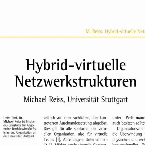 Hybrid Organizational Networks