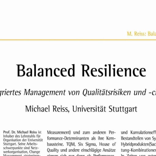 Balanced Resilience