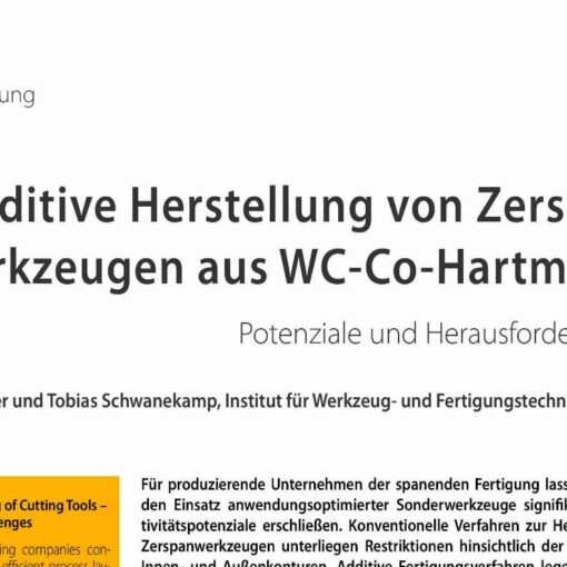 Additive Manufacturing of Cutting Tools