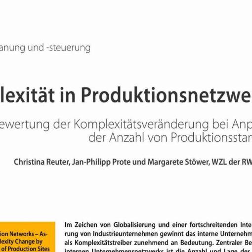Complexity in Production Networks
