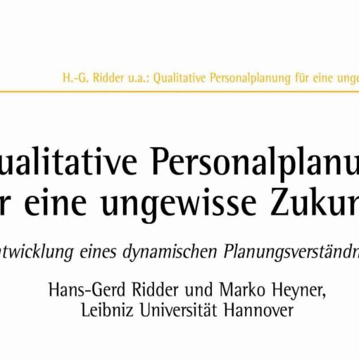 Human Resource Planning for an Uncertain Future?
