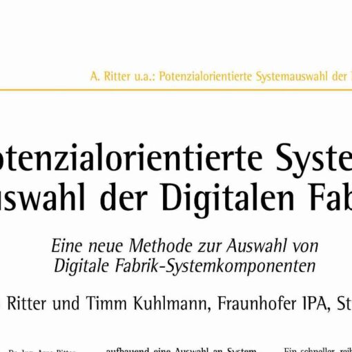 Potential Oriented Selection of Digital Manufacturing Systems