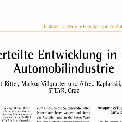 Verteilte Entwicklung in der Automobilindustrie