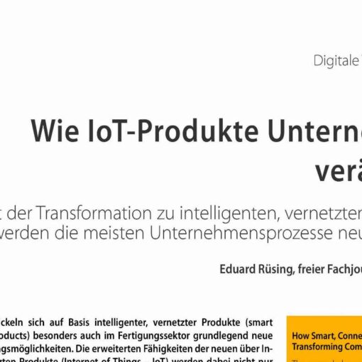 How Smart, Connected Products are Transforming Companies