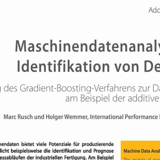 Maschinendatenanalyse zur Identifikation von Defiziten