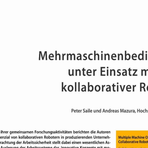 Multiple Machine Operation Using Mobile Collaborative Robots