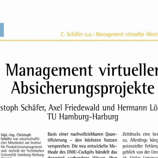 Management virtueller Absicherungsprojekte