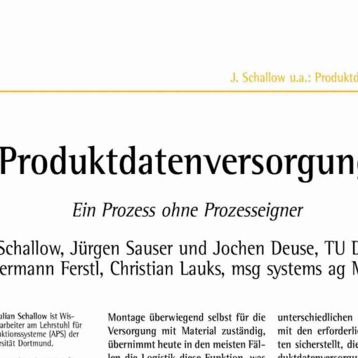 Product Data Supply