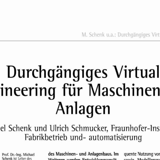 Durchgängiges Virtual Engineering für Maschinen und Anlagen