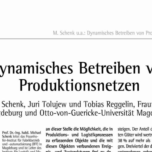 Dynamic Operation of Production Networks