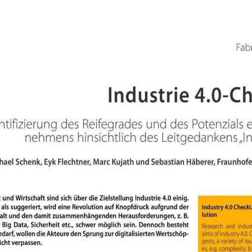Industry 4.0 CheckUp - Leveling for Evolution