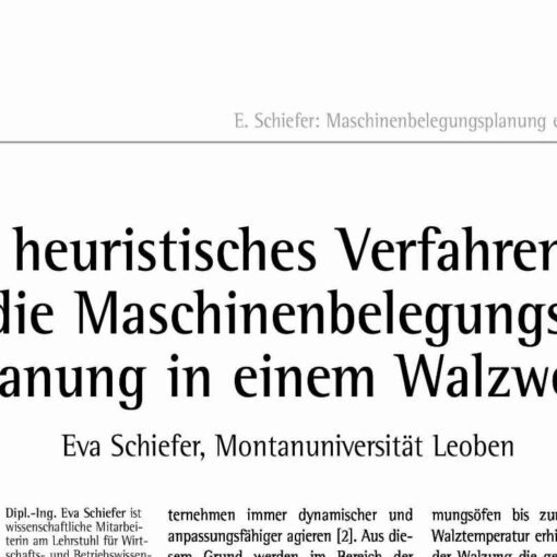 A Heuristic Approach for the Machine Scheduling Problem in a Hot Rolling Mill